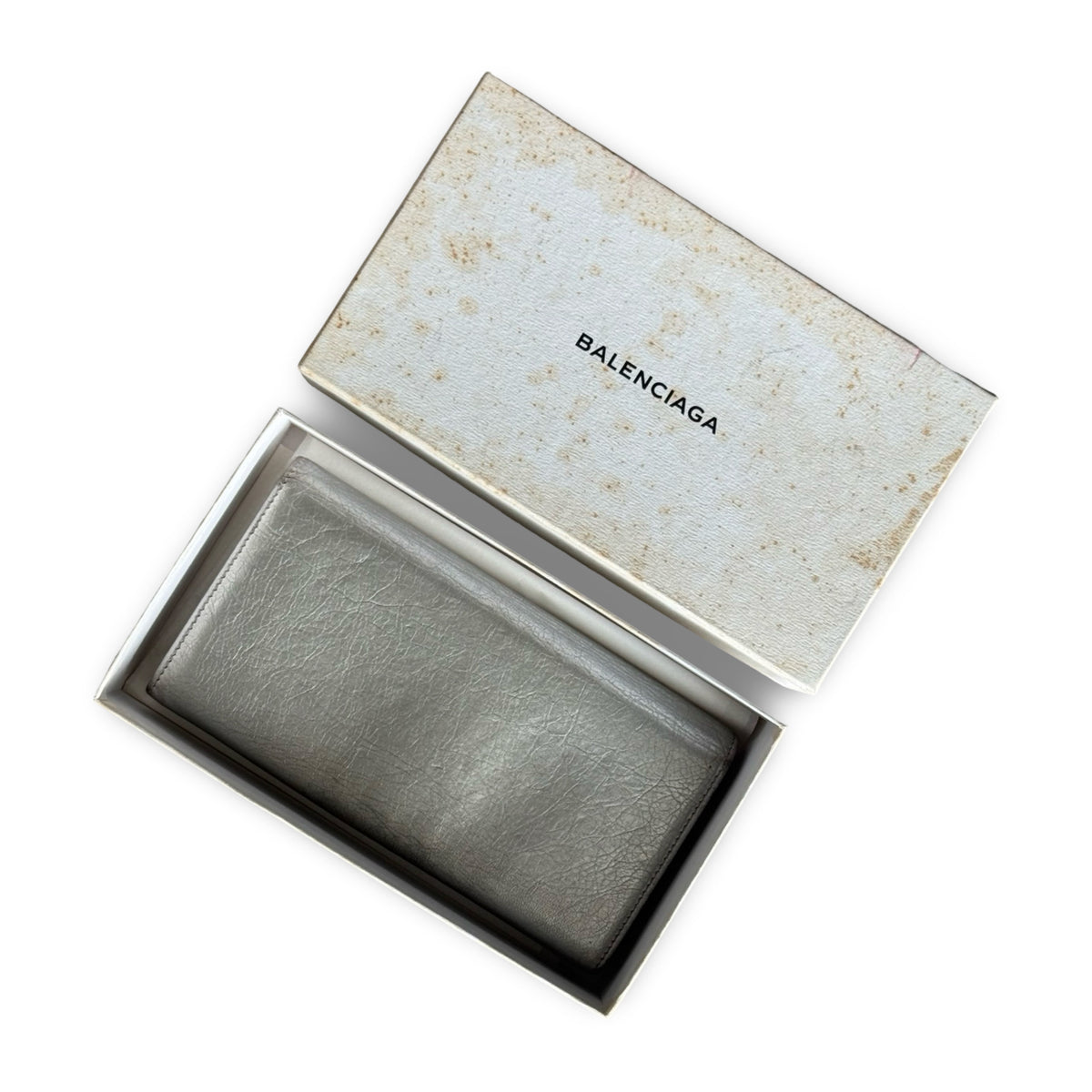 balenciaga silver city wallet