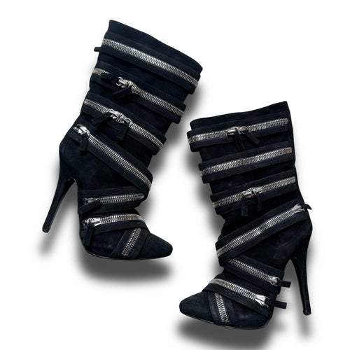 Balmain x guiseppe zanotti fw09 zipper boots