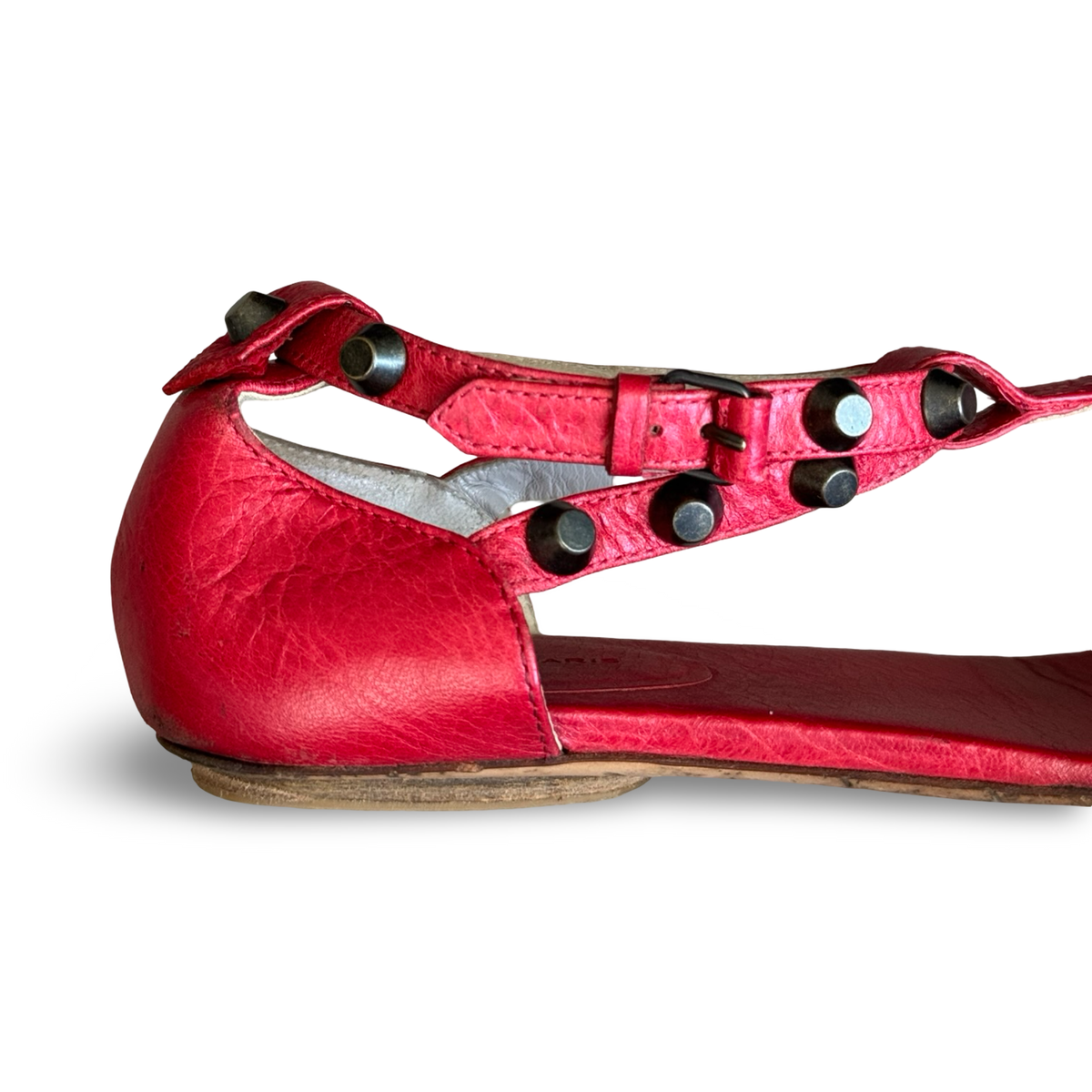 balenciaga red arena sandals