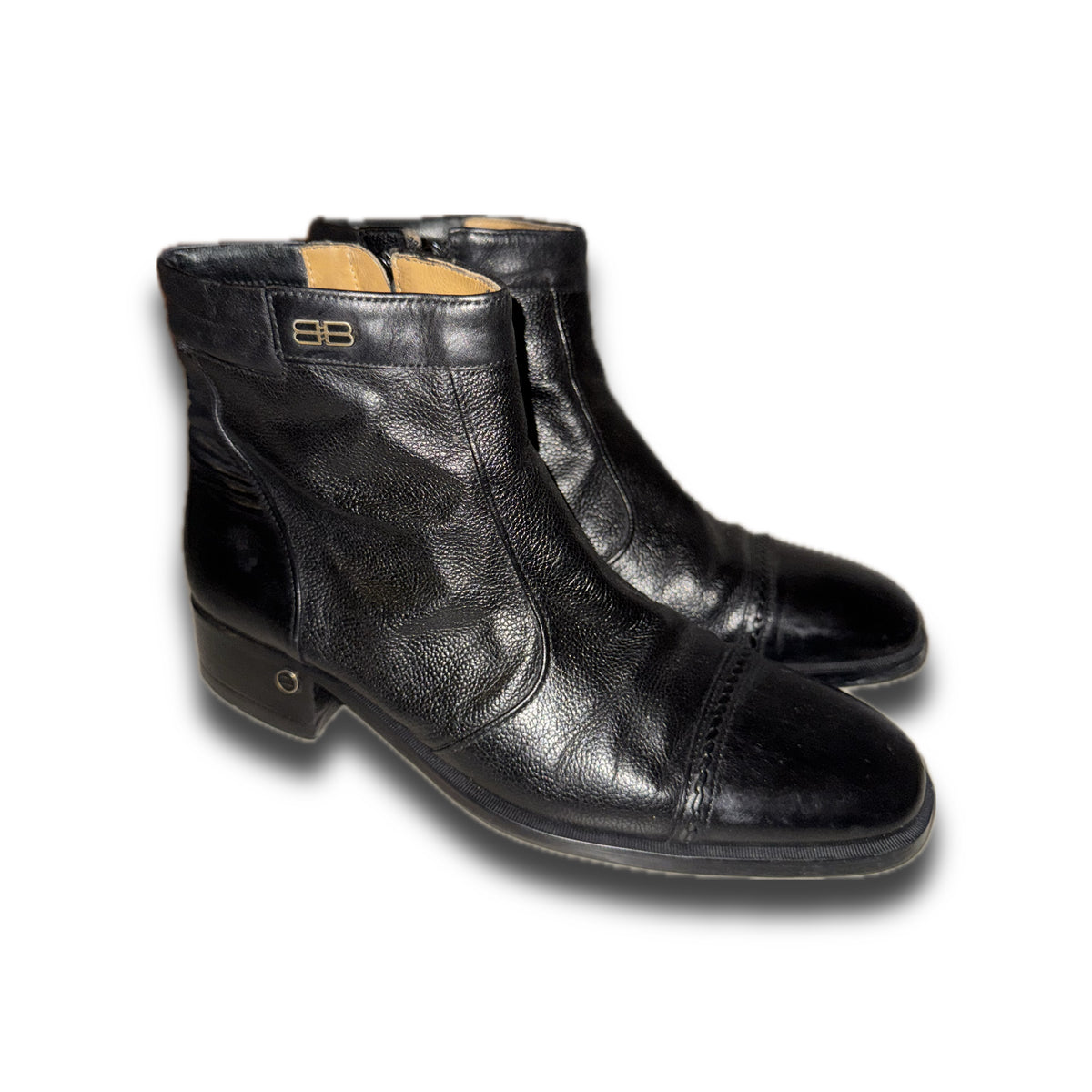 Balenciaga vintage black leather boots