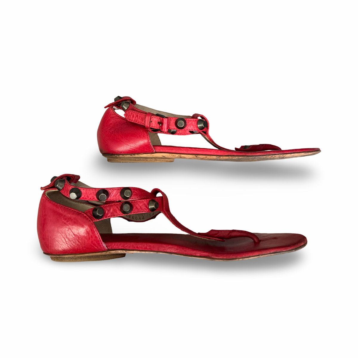 balenciaga red arena sandals